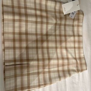 Wilfred Tan and White A-Line Mini Skirt